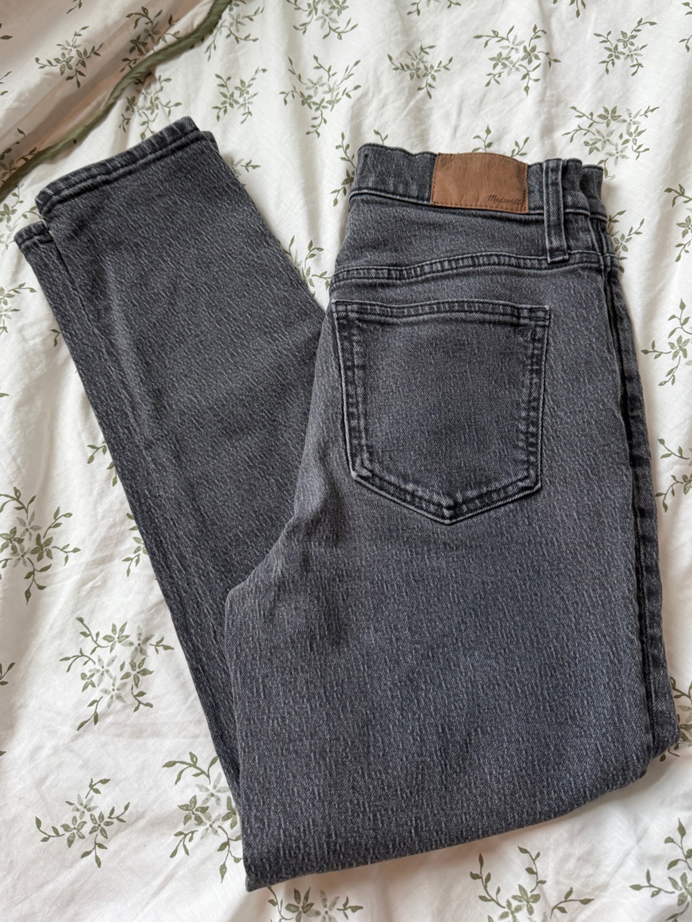 Madewell The Perfect Vintage Jean Washed Black High Rise Straight Leg Jeans 25P